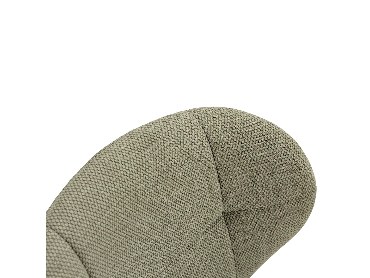 Set di 2 sedie in tessuto con gambe in metallo nero L50 cm - LUCY