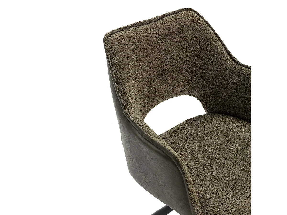 Set aus 2 Sesseln aus Stoff mit schwarzen Metallbeinen L62 cm - MARIEL