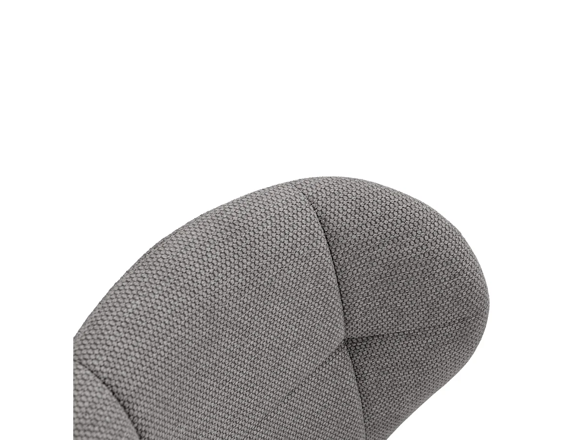 Set van 2 stoelen in stof met zwarte metalen poten L50 cm - LUCY