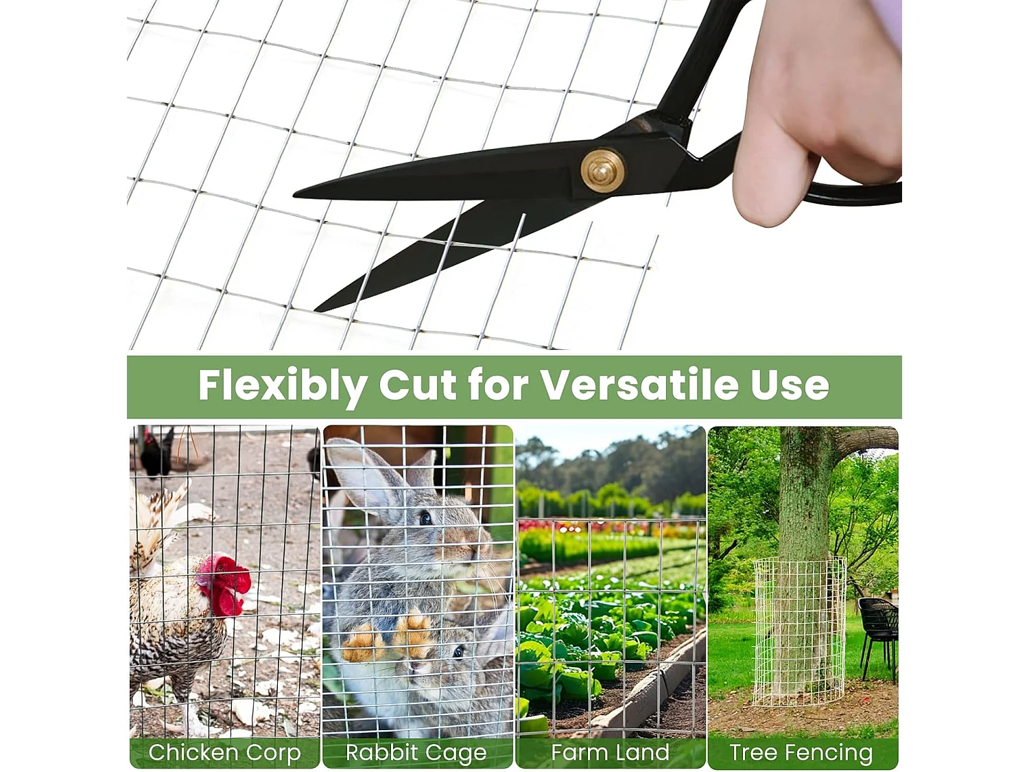 Draadgaas fijnmazig, 15 m x 0,6 m, 50 x 25 mm maasgat, gegalvaniseerd, woelmuisrooster voor verhoogde bloembedden in de tuin, volièregaas, kippengaas, zilver SF6414