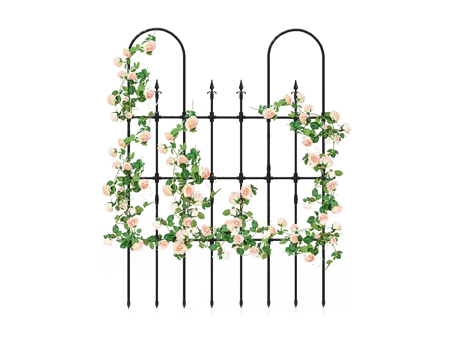 Trellis, 146 x 186 cm, klimhulp in de tuin, om in te steken, voor klimplanten, bloemen en rozen