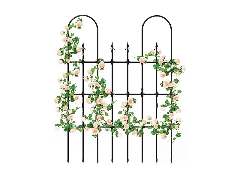 Trellis, 146 x 186 cm, klimhulp in de tuin, om in te steken, voor klimplanten, bloemen en rozen