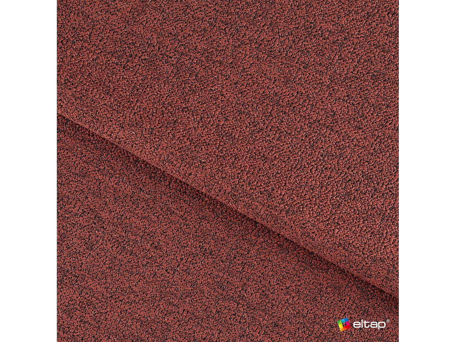 Divano d'angolo Vineam L/Tessuto/Bordeaux