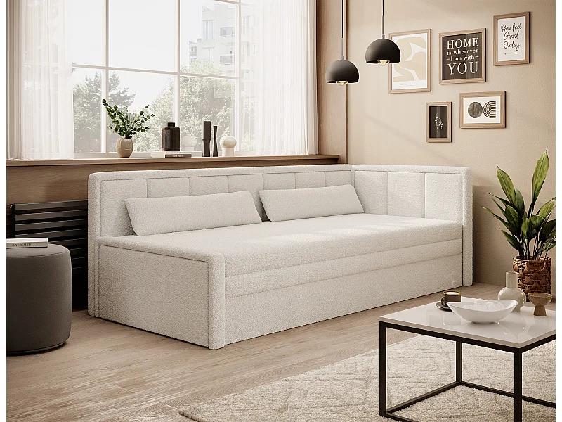 3 Pers. Divano Fulgeo R/Tessuto-Bouclé/Beige