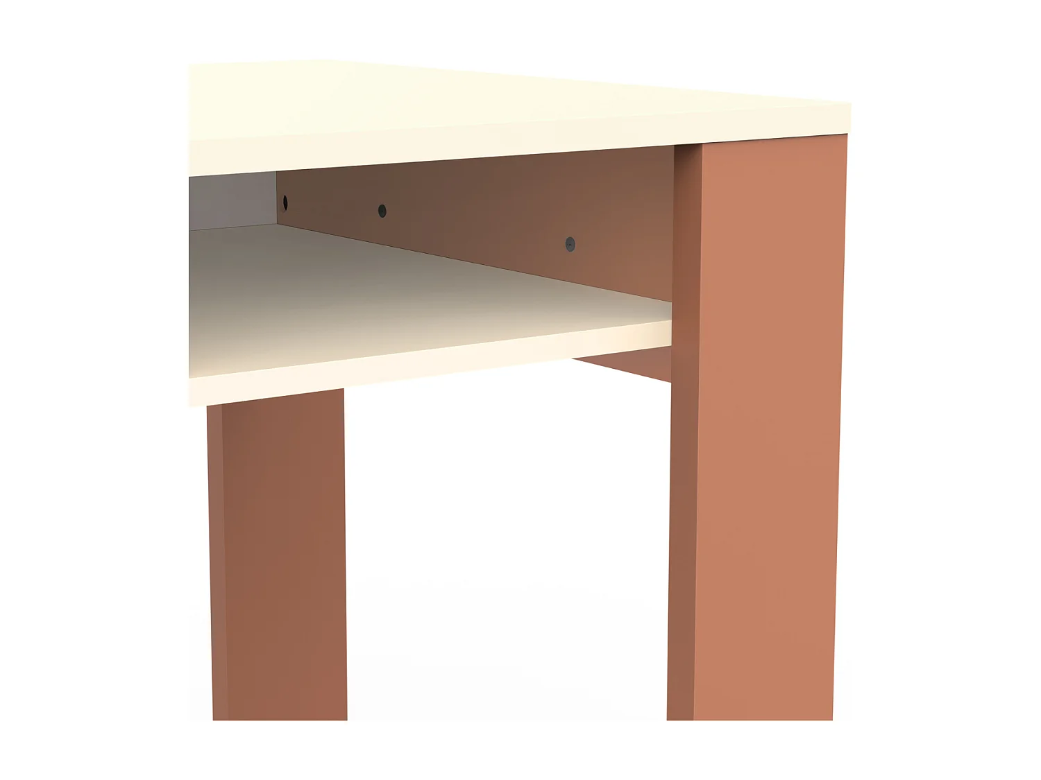 Bureau met 1 deur, 1 lade en 2 open vakken L120 cm - CAMILLIA