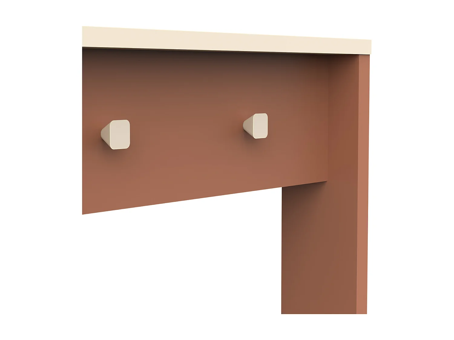Bureau 1 Porte 1 Tiroir et 2 Niches L120 cm - CAMILLIA