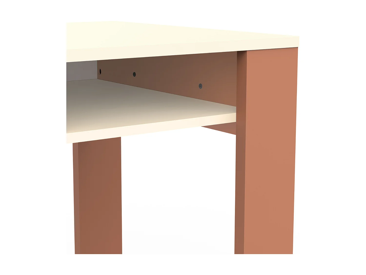 Bureau 1 Porte 1 Tiroir et 2 Niches L120 cm - CAMILLIA