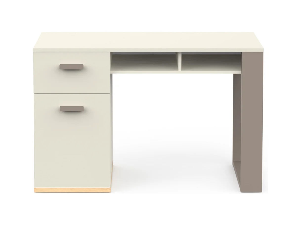 Escritorio con 1 puerta abatible, 1 cajón y 2 compartimentos L120 cm - CAMILLIA