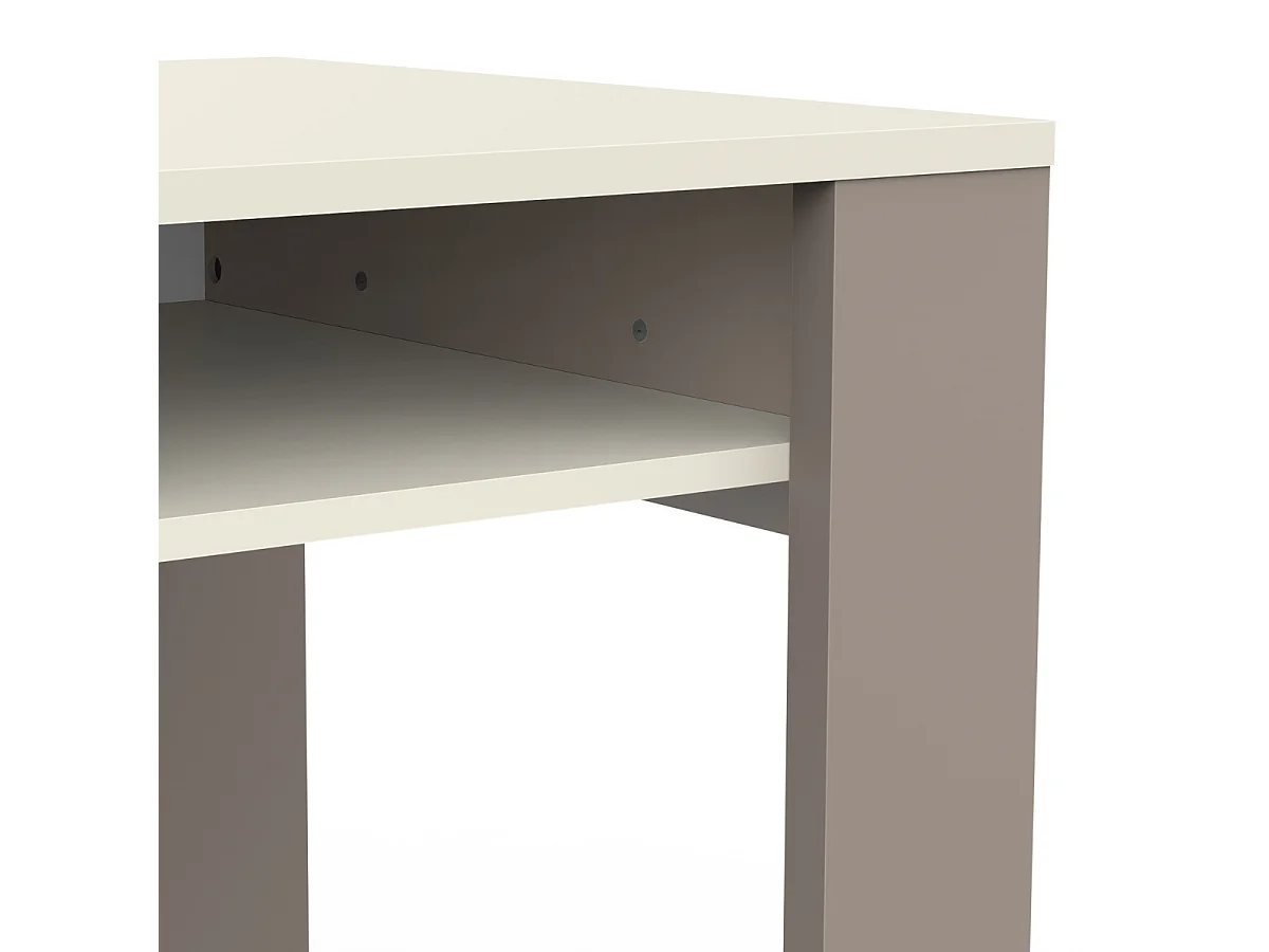 Bureau met 1 deur, 1 lade en 2 open vakken L120 cm - CAMILLIA