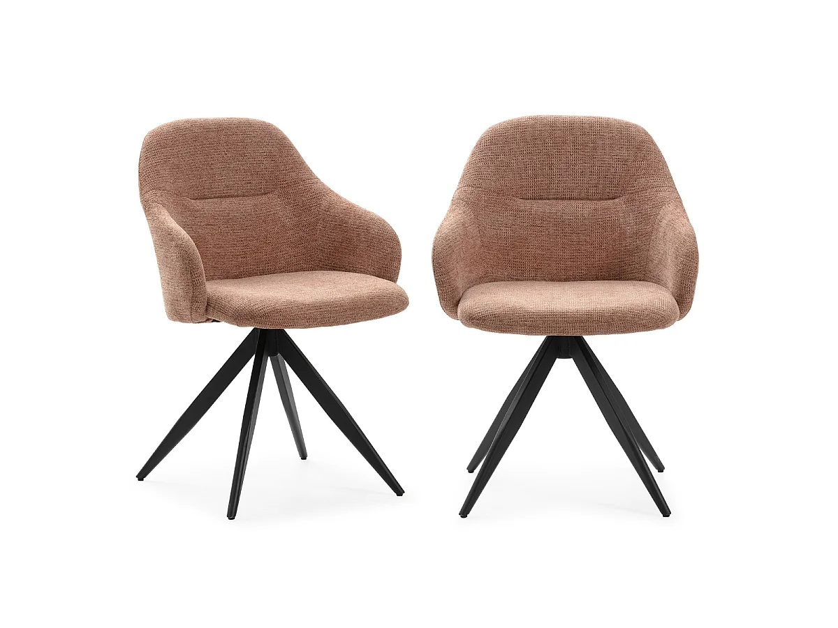 Combinatie van 2 draaizadels en metalen structuur 46x47 h84 cm