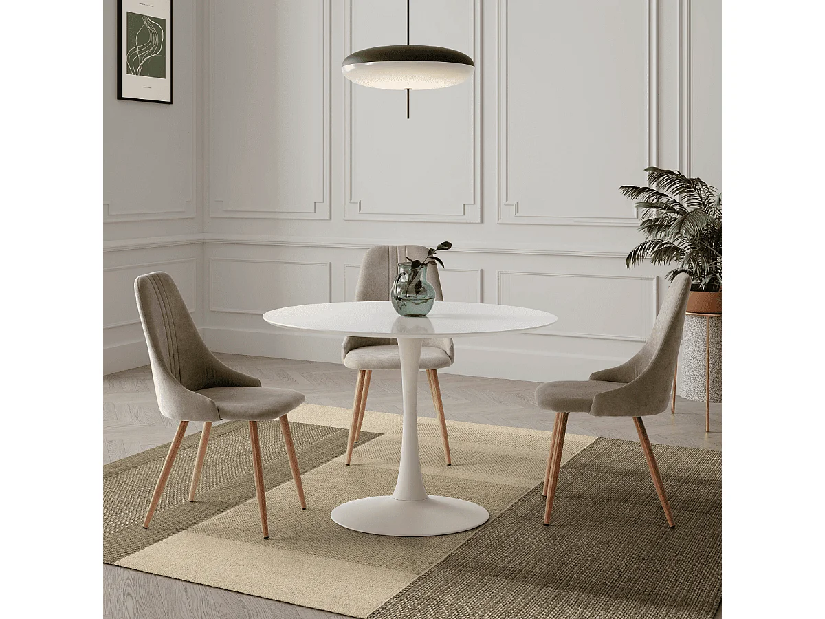 Table ronde pied métal diamètre 110 cm - ODA