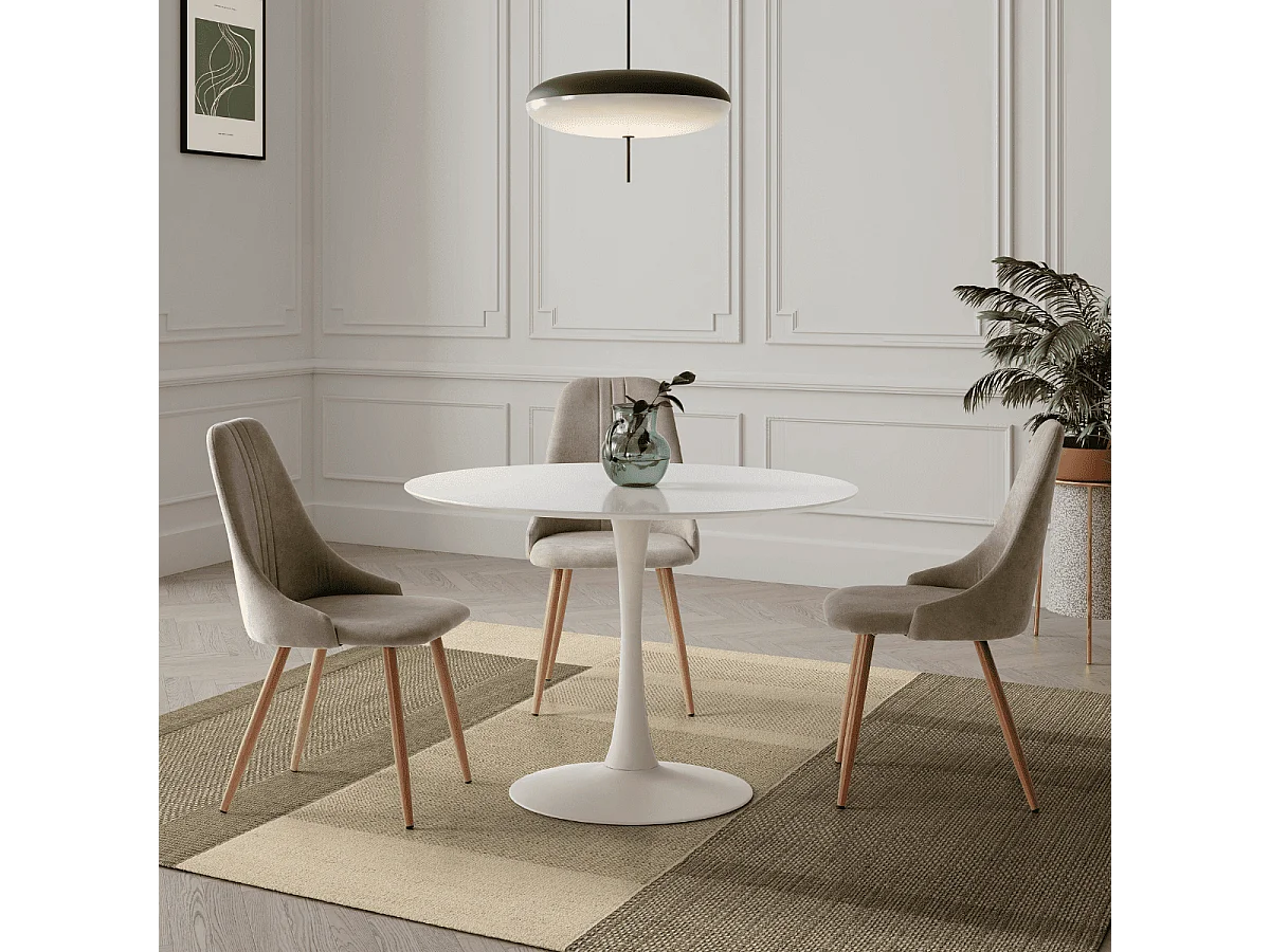 Table ronde pied métal diamètre 110 cm - ODA