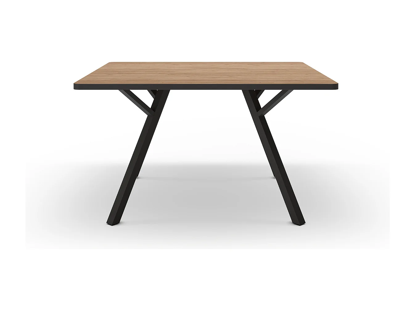 Mesa quadrada para 4/8 pessoas em madeira de carvalho 136x136 cm