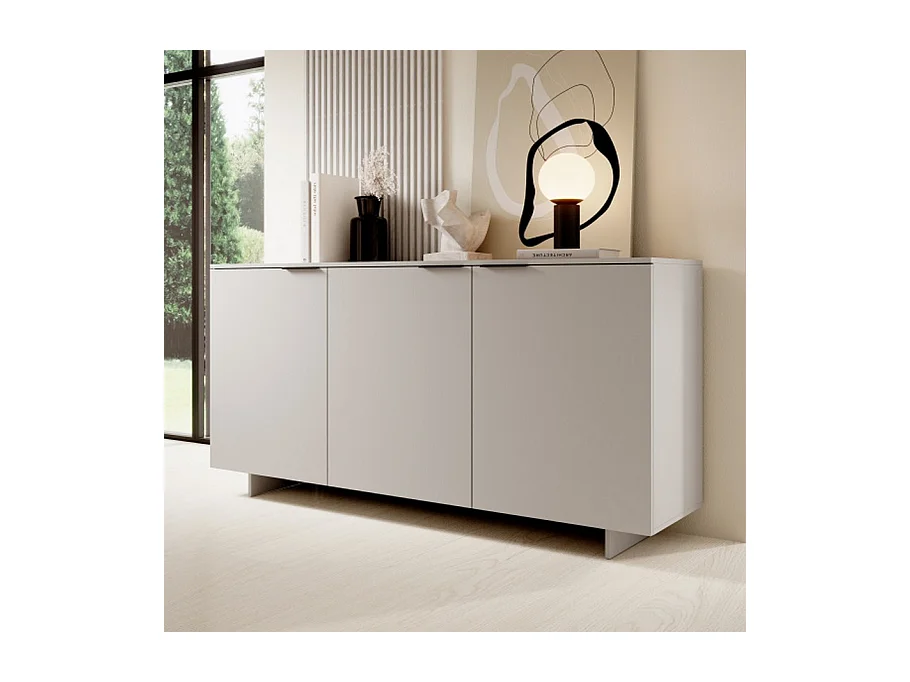 Buffet beige 3 portes 180cm Jude