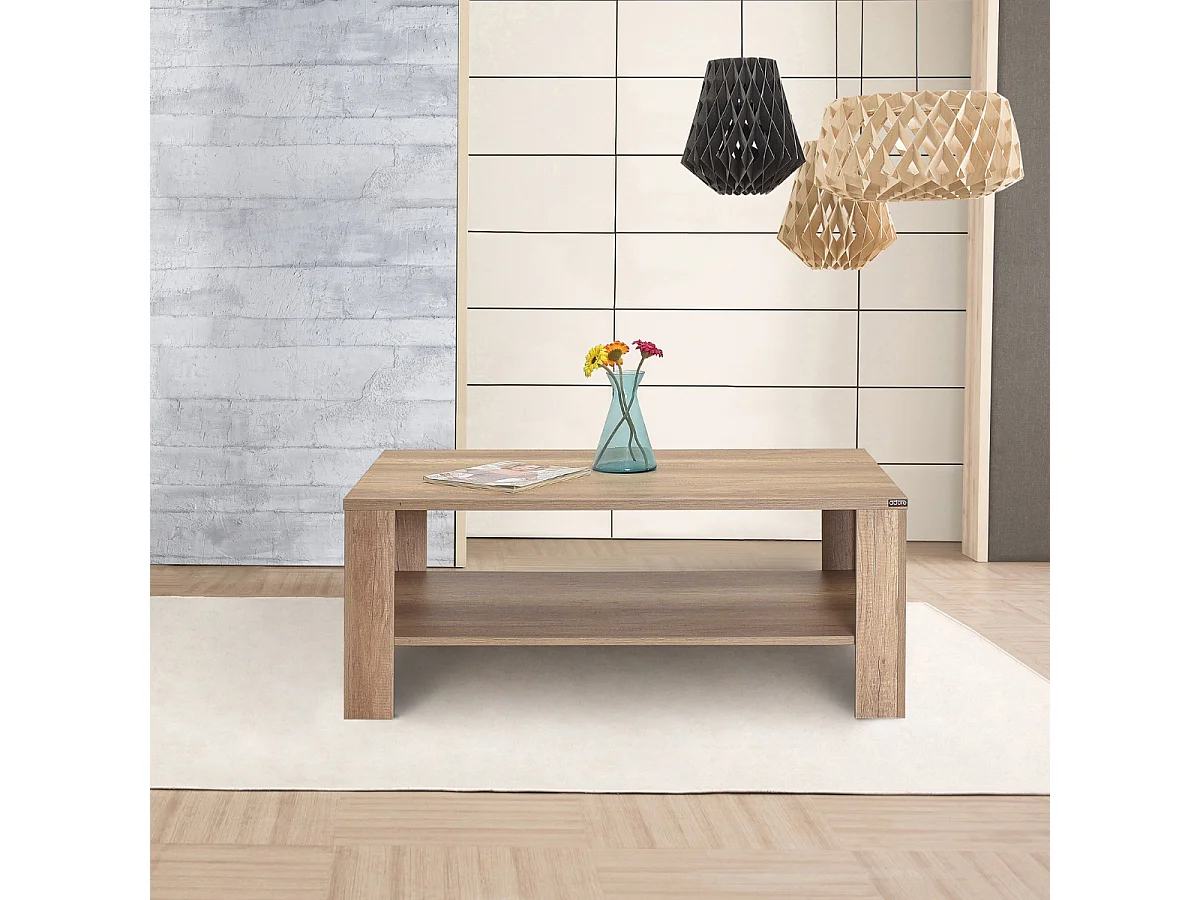 Table basse 1 étagère L110 cm - EVA