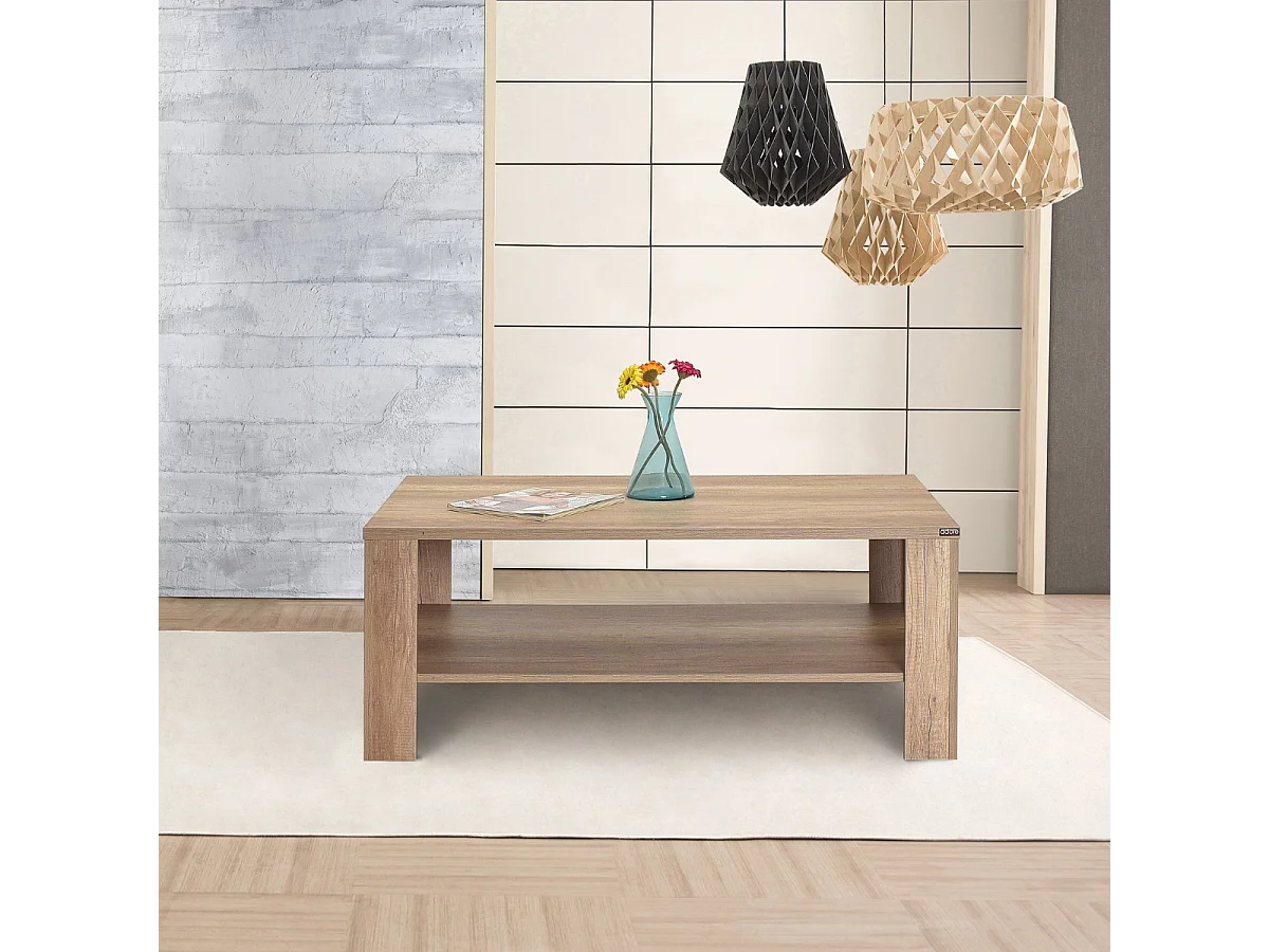 Table basse 1 étagère L110 cm - EVA