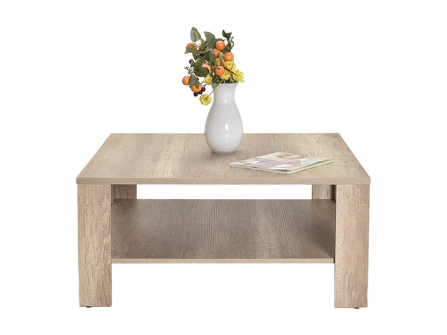 Table basse 1 étagère L90 cm - LENA