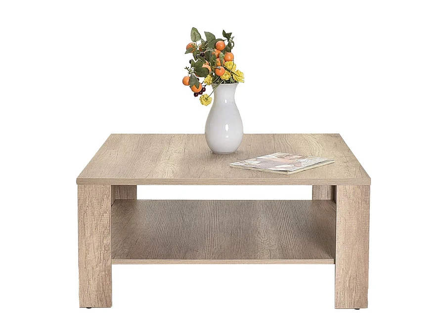 Table basse 1 étagère L90 cm - LENA