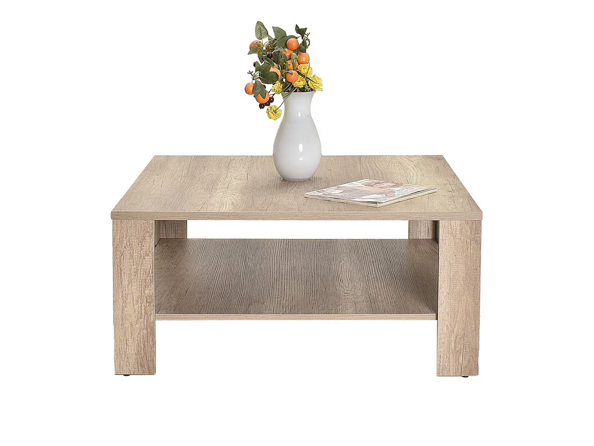 Table basse 1 étagère L90 cm - LENA