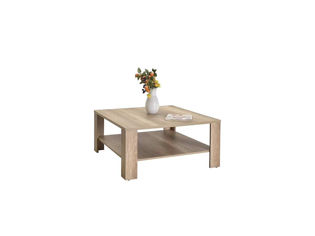 Table basse 1 étagère L90 cm - LENA