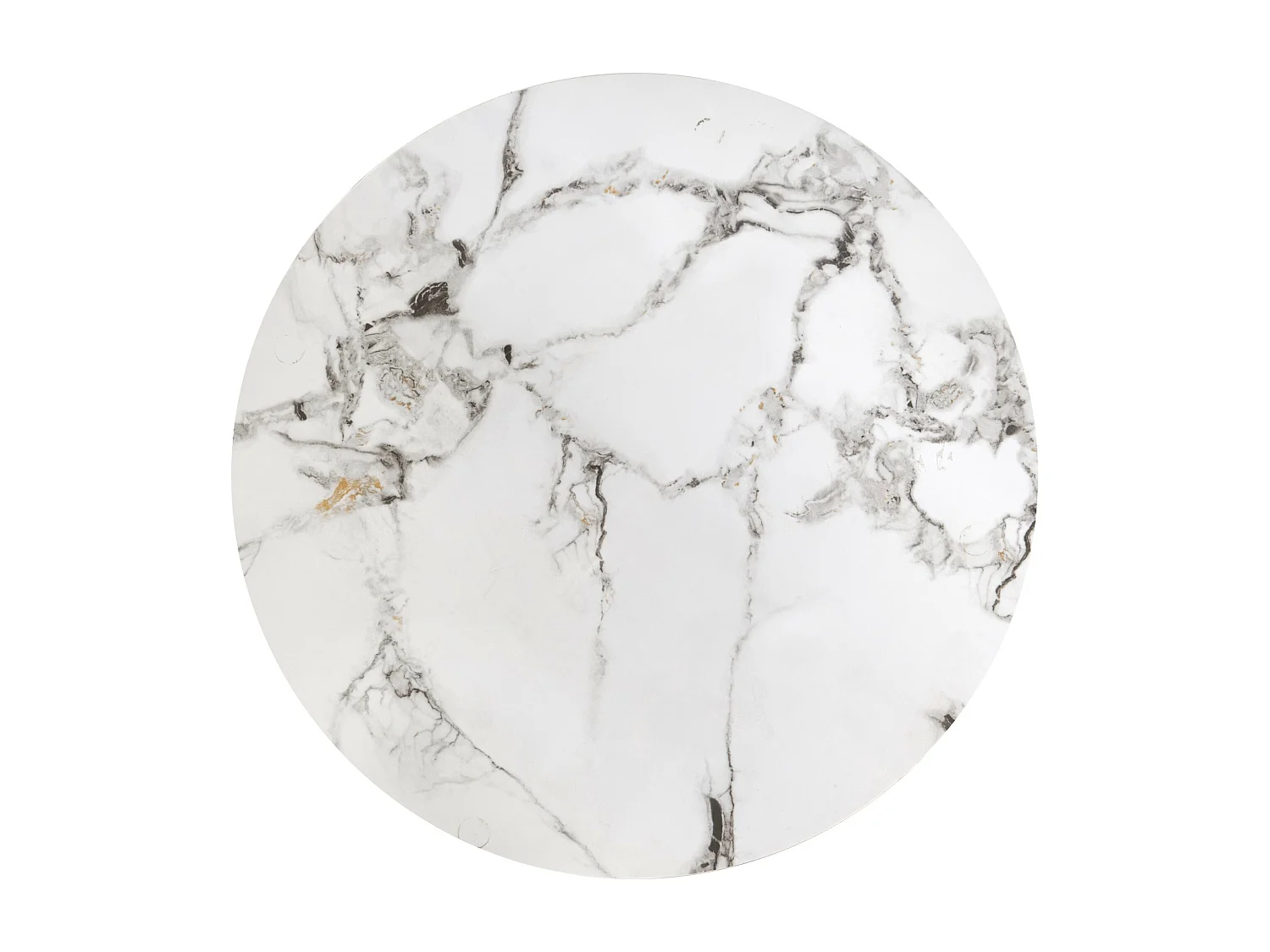 Ensemble de 3 tables basses gigognes aspect marbre blanc Foxy