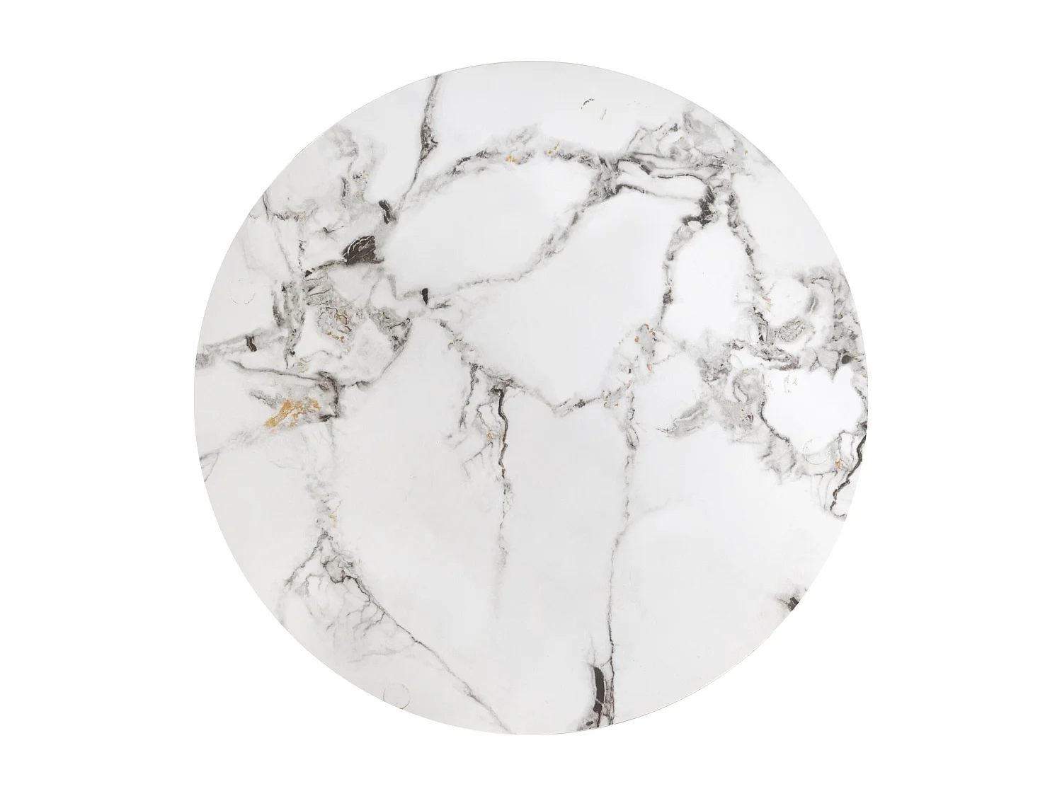 Ensemble de 3 tables basses gigognes aspect marbre blanc Foxy