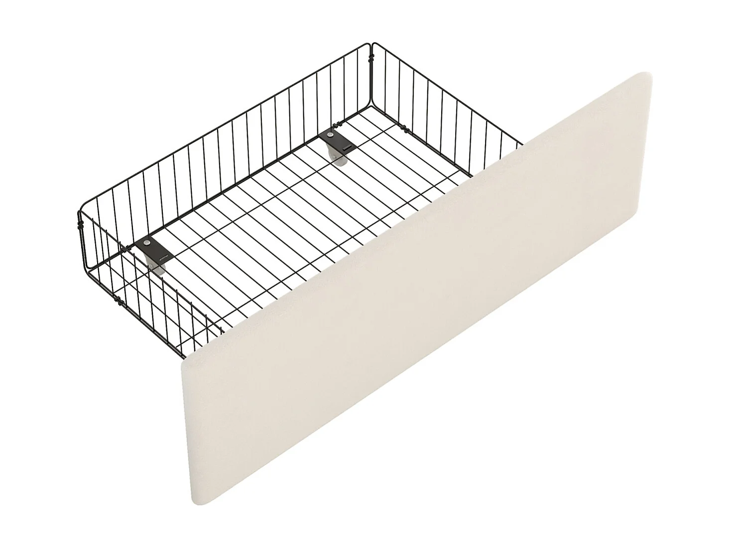 Cama tapizada de 160x200 cm, con cuatro cajones a dos lados, cabecero regulable, terciopelo, color blanco.