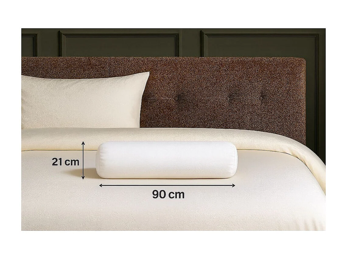 Traversin Uni Confort 90 cm x 21cm, polochon de haute qualité