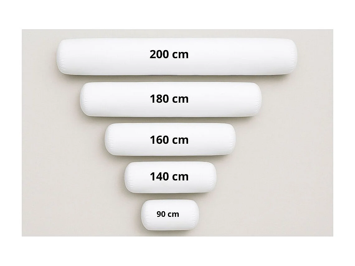 Traversin Uni Confort 90 cm x 21cm, polochon de haute qualité