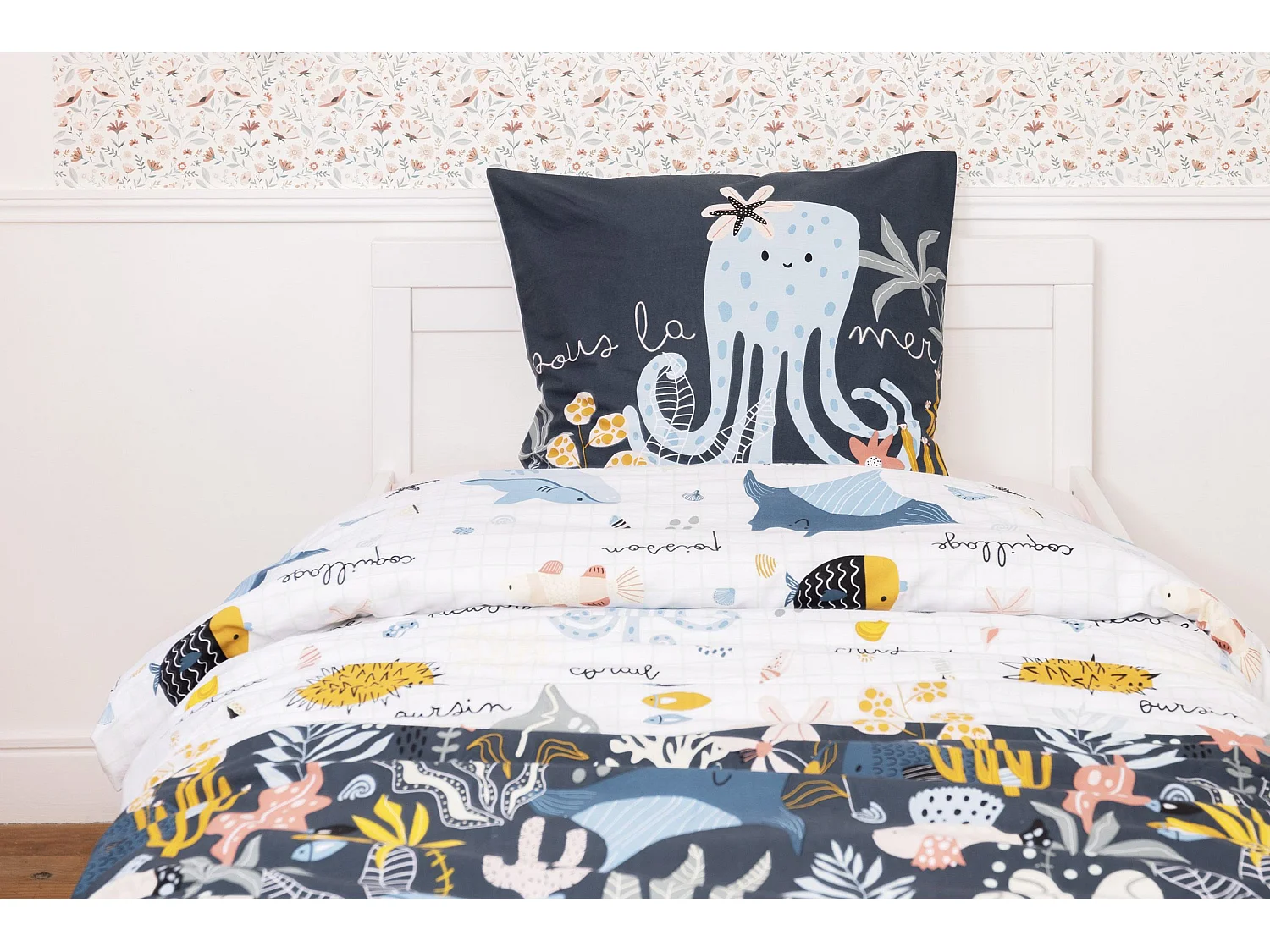 Parure de lit enfant 140 x 200 cm OCTOPIA