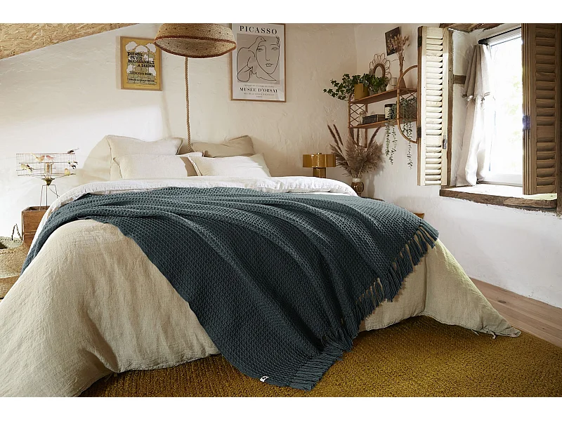 Couvre-lit 240 x 260 cm GABIN Ardoise