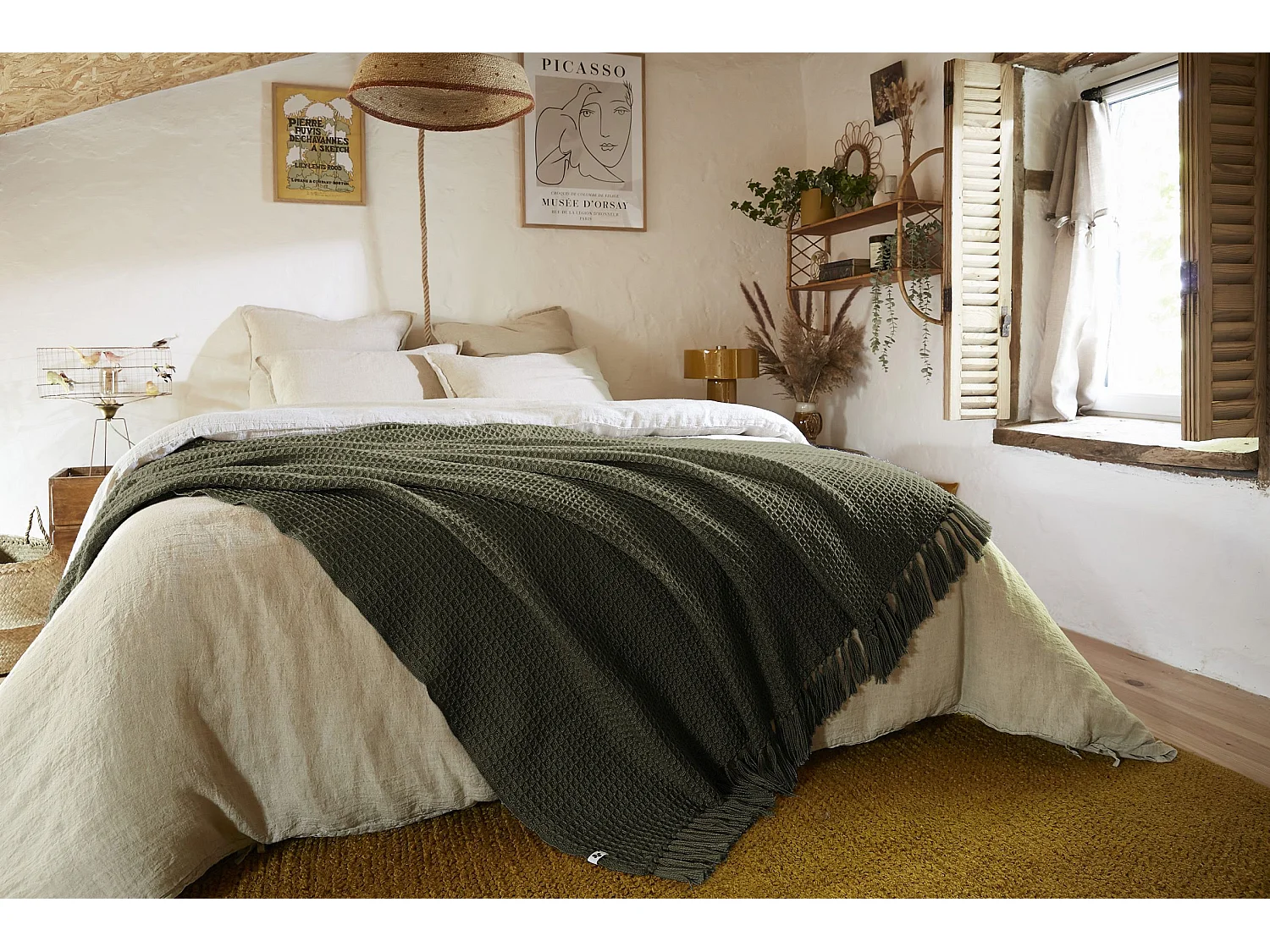 Bedsprei 240 x 260 cm GABIN Tijm