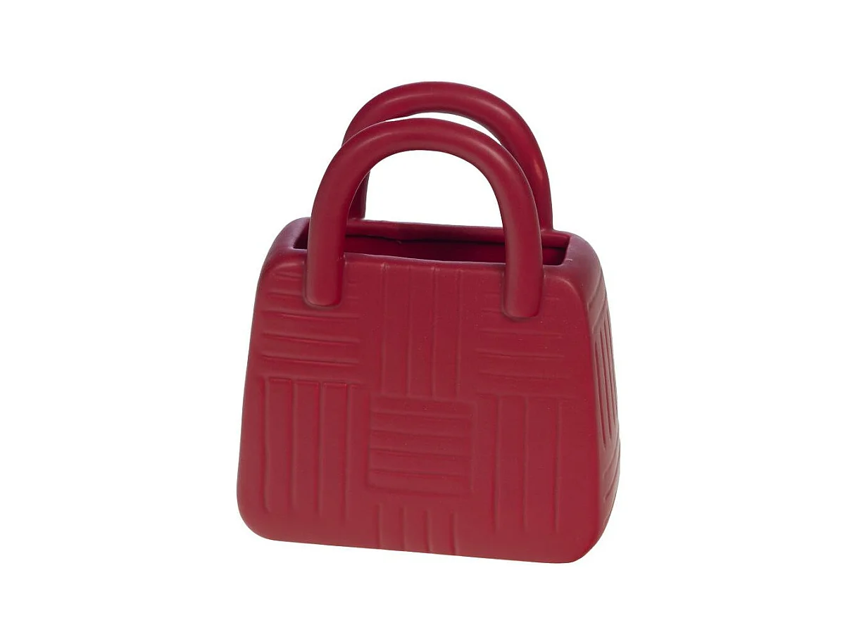 Vase sac déco bordeaux