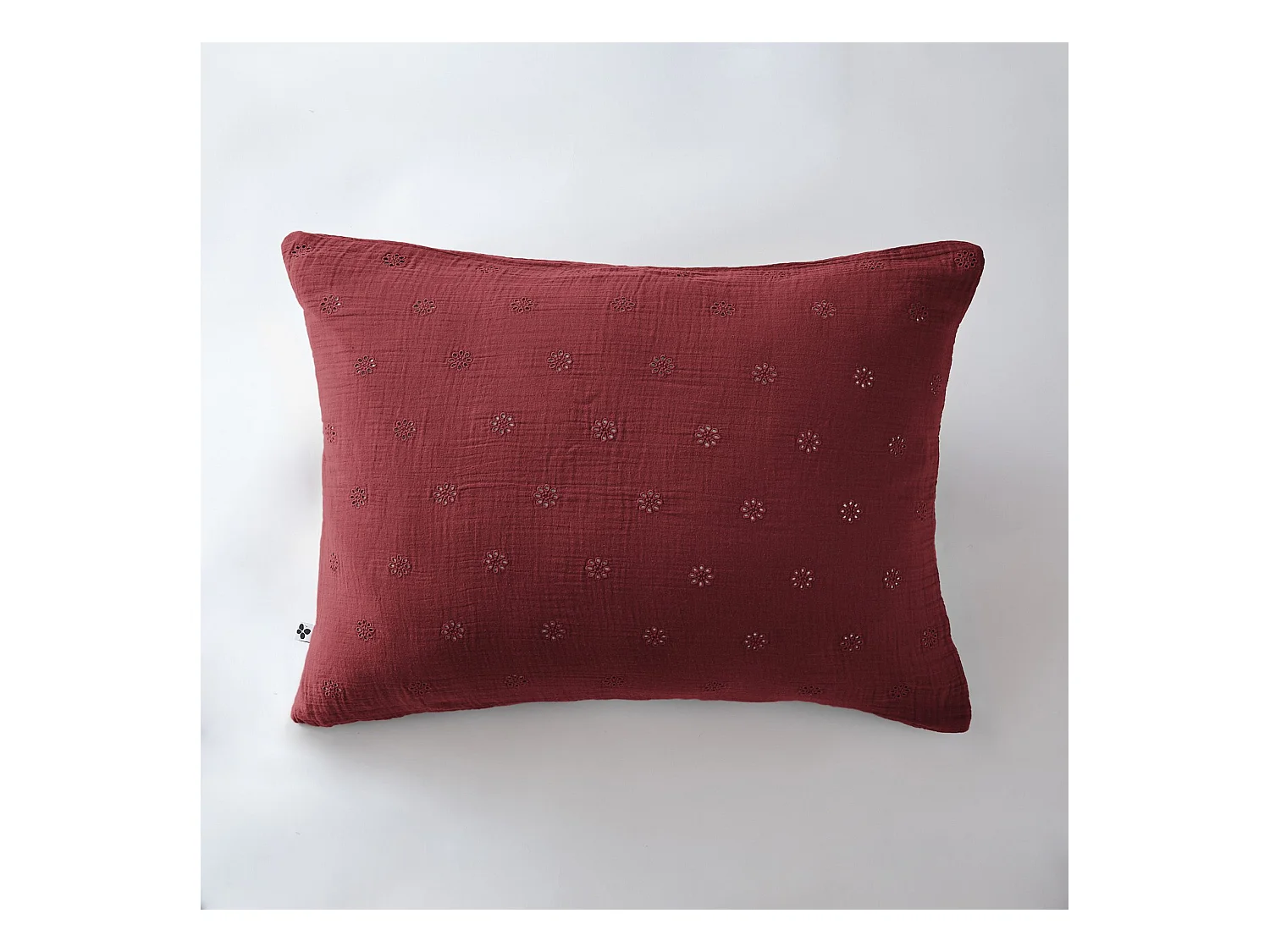 Taie d'oreiller 50 x 70 cm GAÏA BOHO Lie de vin