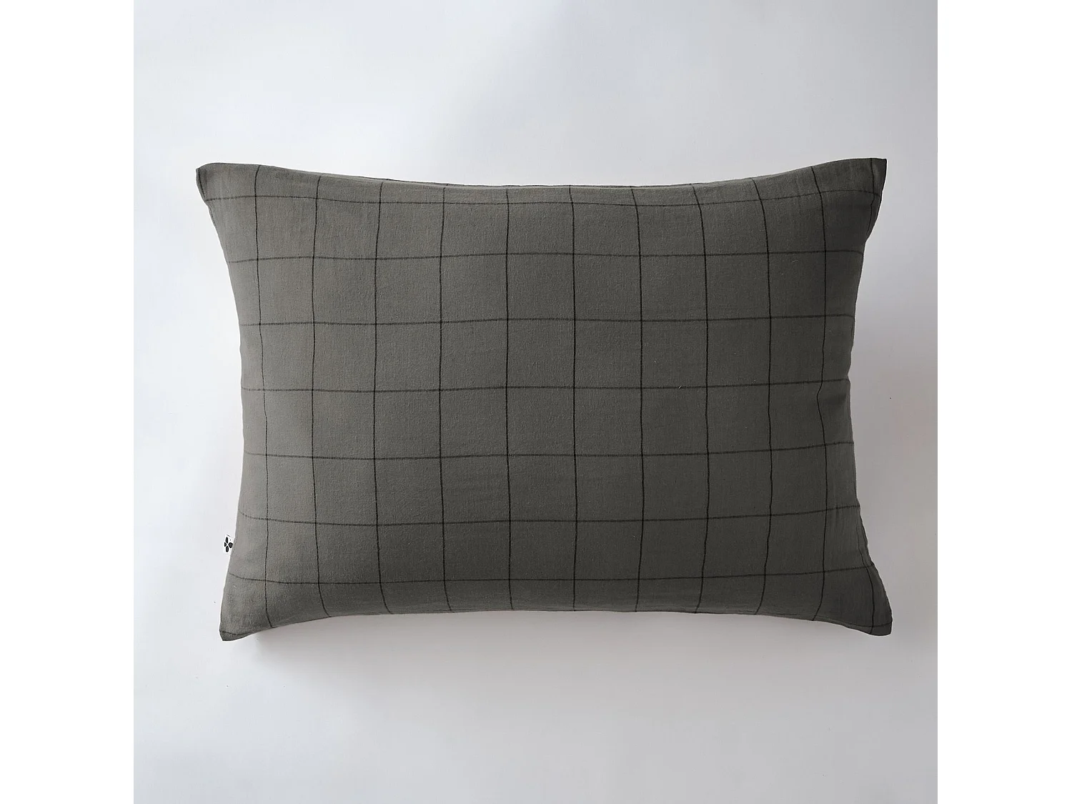 Taie d'oreiller 50 x 70 cm GAÏA MATCH Granit