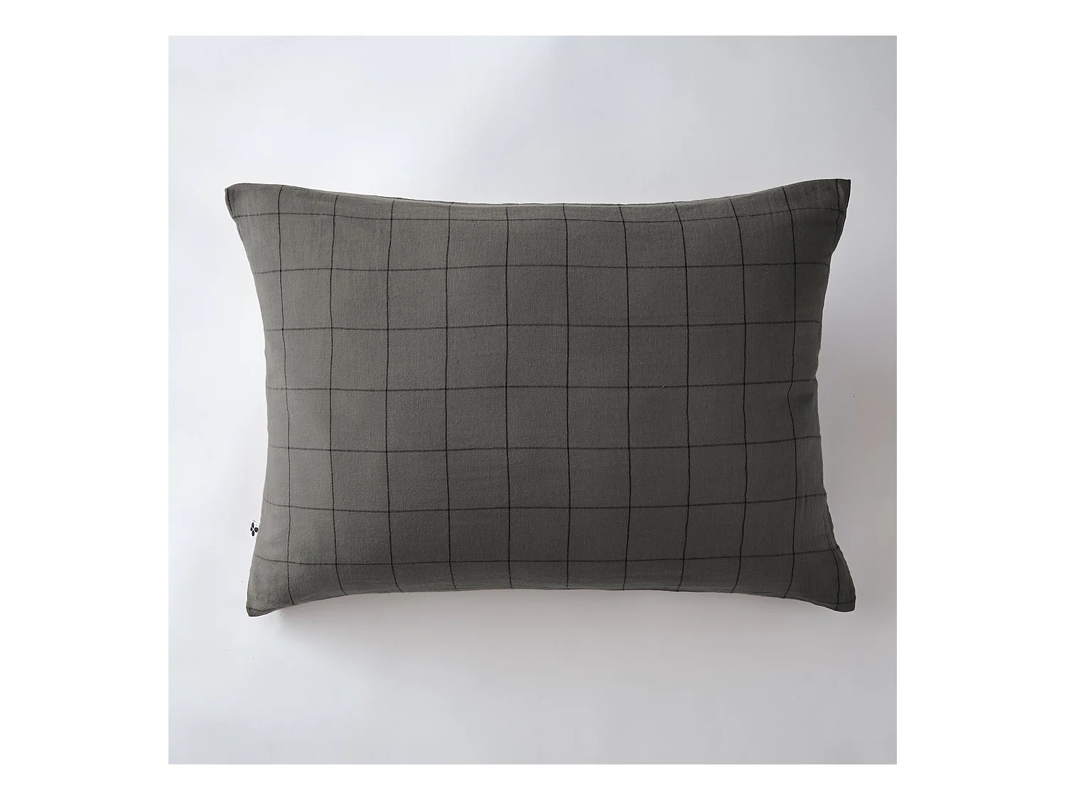 Taie d'oreiller 50 x 70 cm GAÏA MATCH Granit