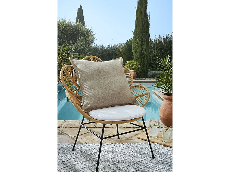 Housse de Coussin 60 x 60 cm NAÏA Sable