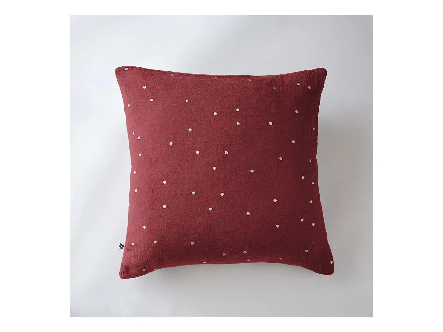 Taie d'oreiller 60 x 60 cm GAÏA CHIC Lie de vin