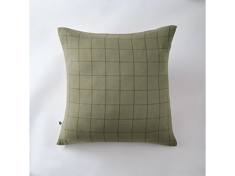Taie d'oreiller 60 x 60 cm GAÏA MATCH Romarin