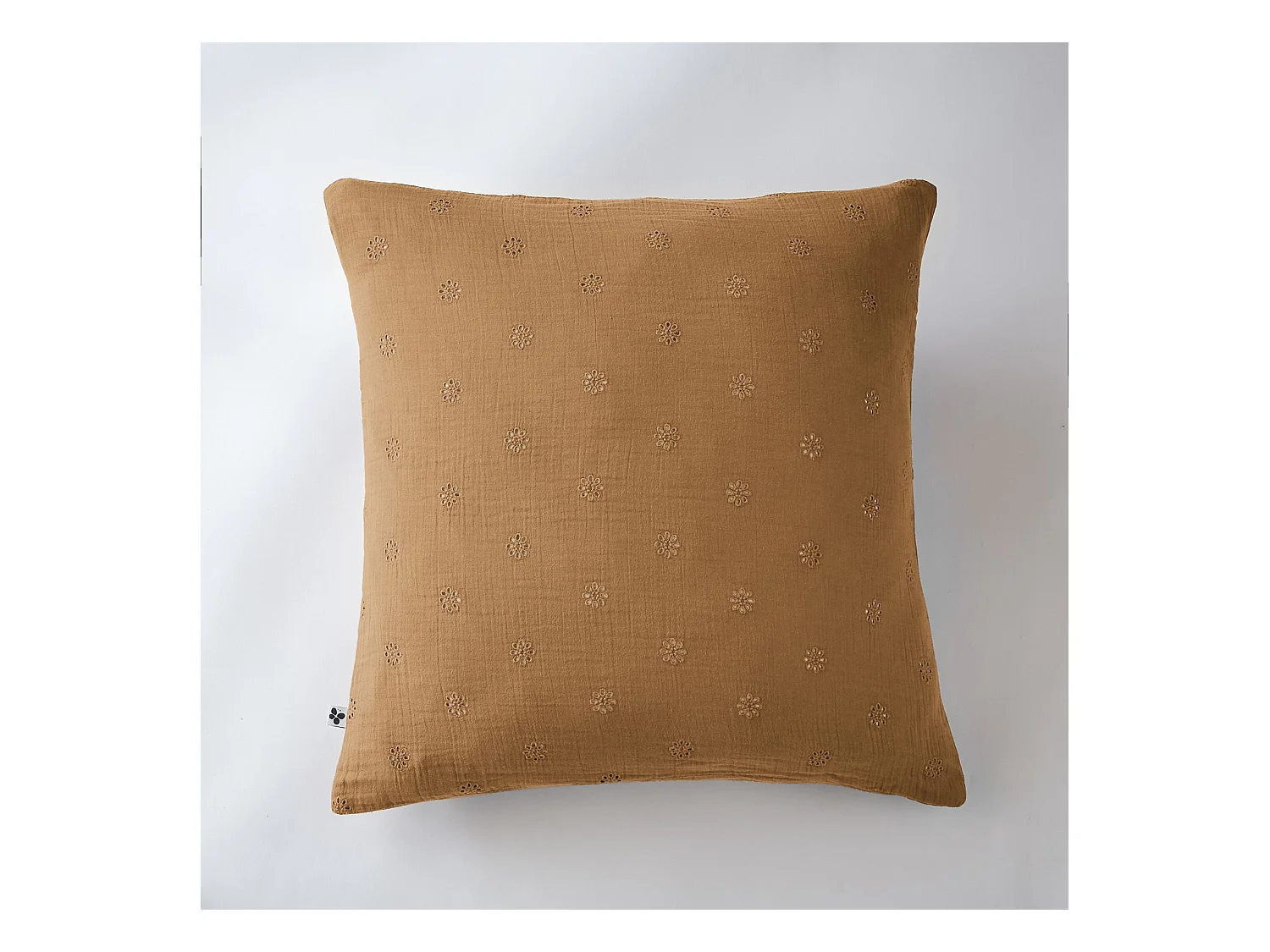 Taie d'oreiller 60 x 60 cm GAÏA BOHO Camel