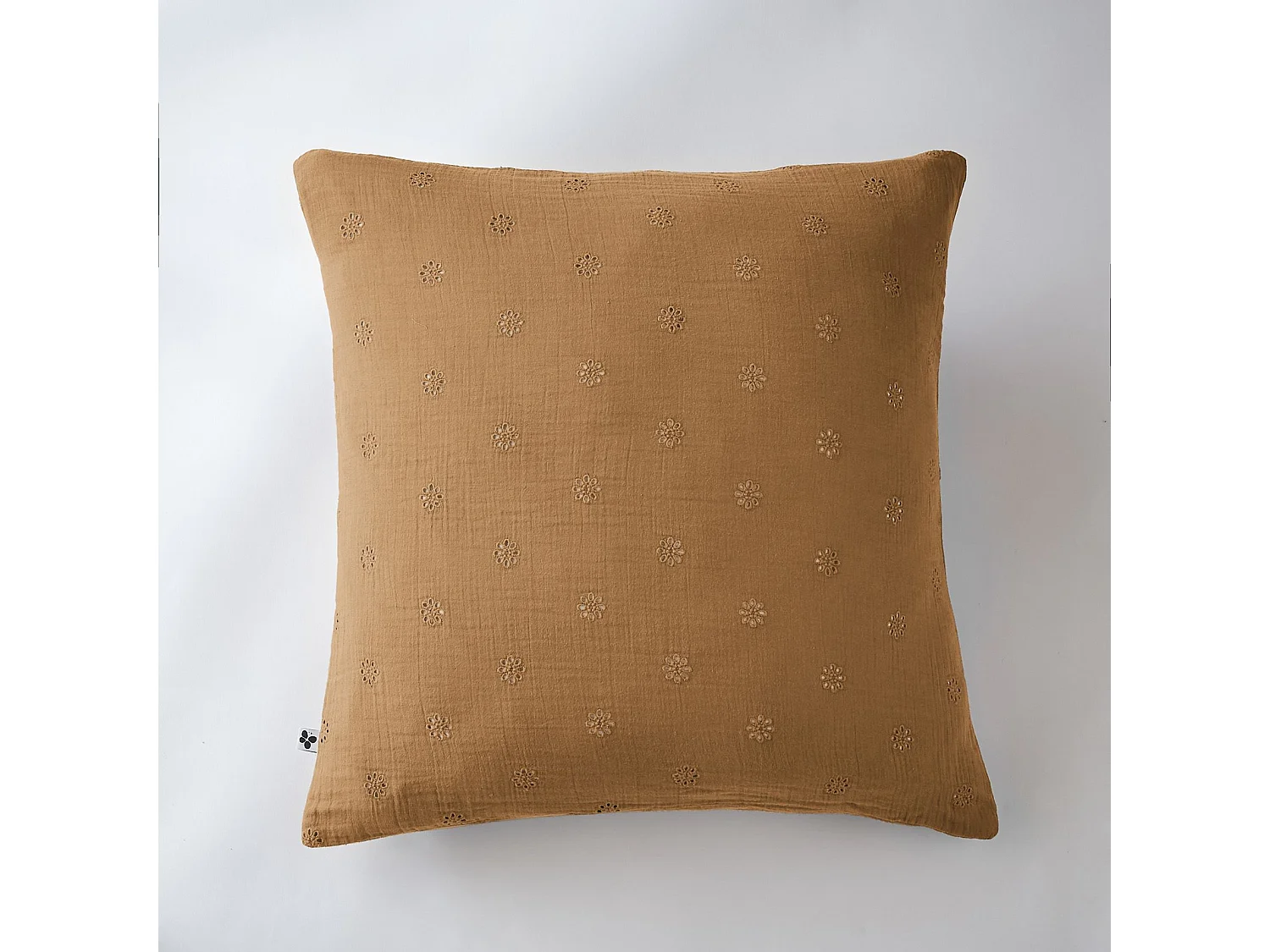 Taie d'oreiller 60 x 60 cm GAÏA BOHO Camel