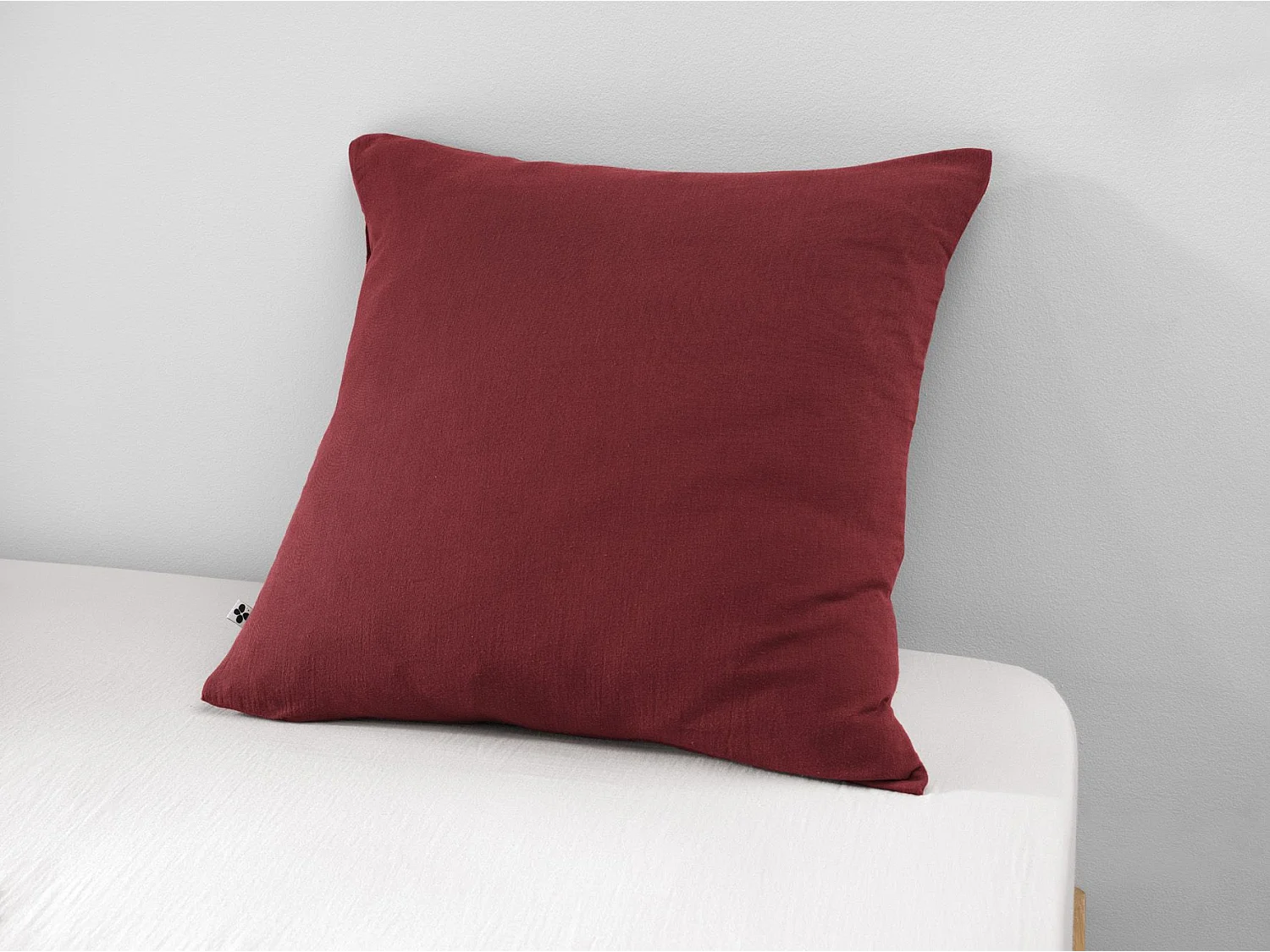 Taie d'oreiller 60 x 60 cm GAÏA Lie de vin