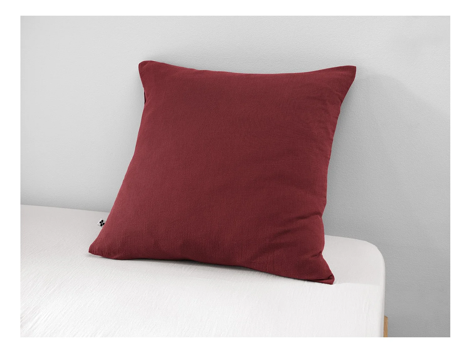 Taie d'oreiller 60 x 60 cm GAÏA Lie de vin