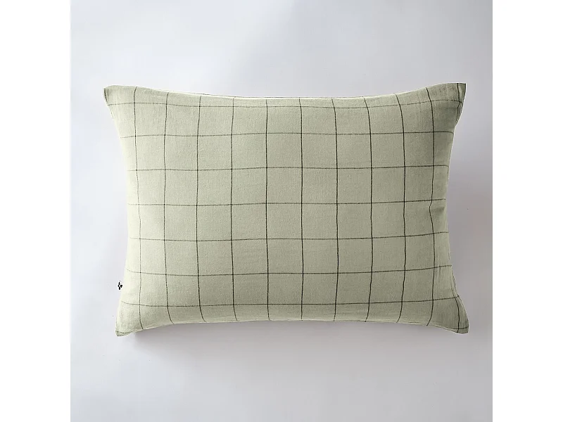 Taie d'oreiller 50 x 70 cm GAÏA MATCH Vert d'eau