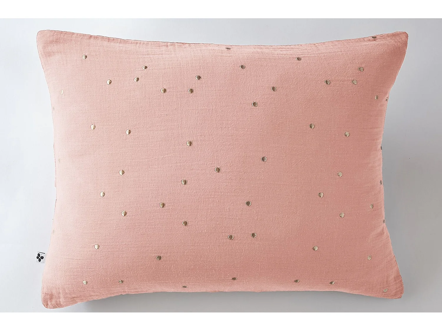 Taie d'oreiller 50 x 70 cm GAÏA CHIC Rose pêche