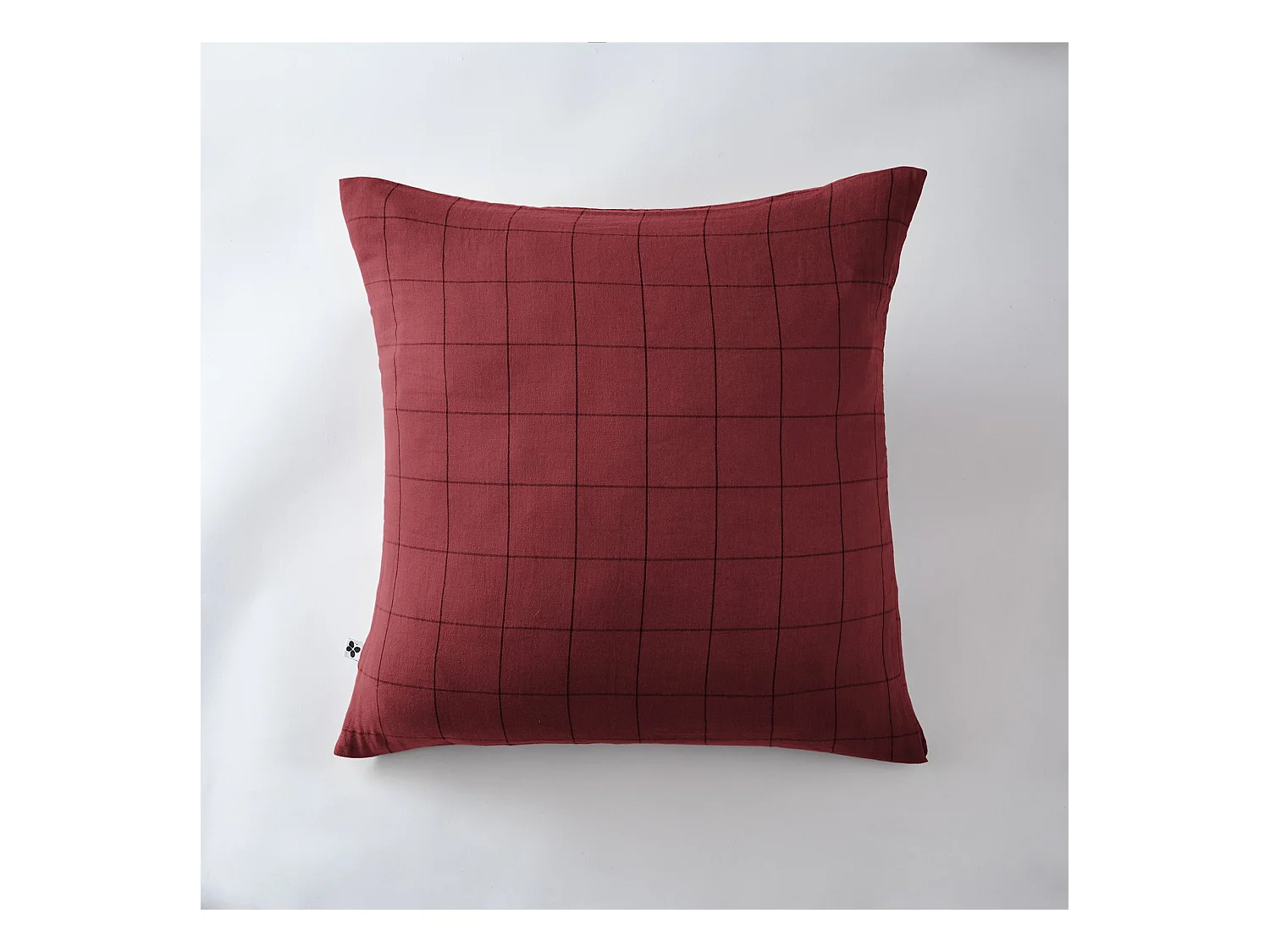 Taie d'oreiller 60 x 60 cm GAÏA MATCH Lie de vin