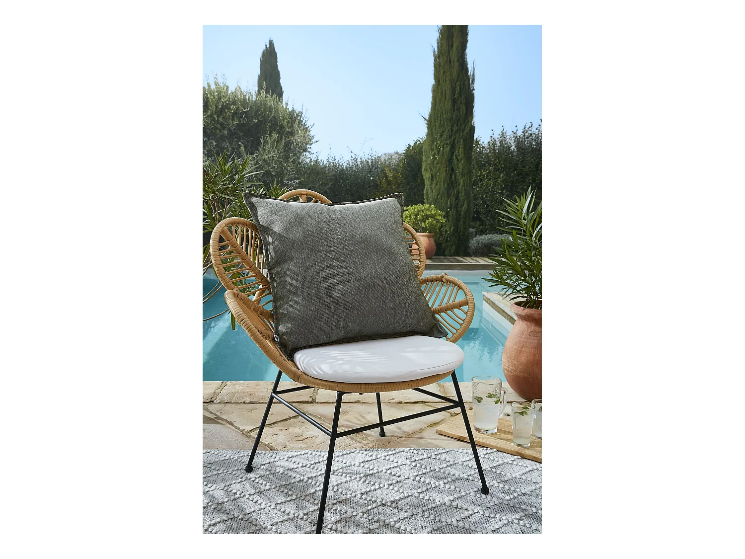 Housse de Coussin 60 x 60 cm NAÏA Nénuphar