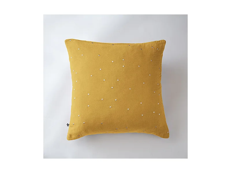 Taie d'oreiller 60 x 60 cm GAÏA CHIC Safran