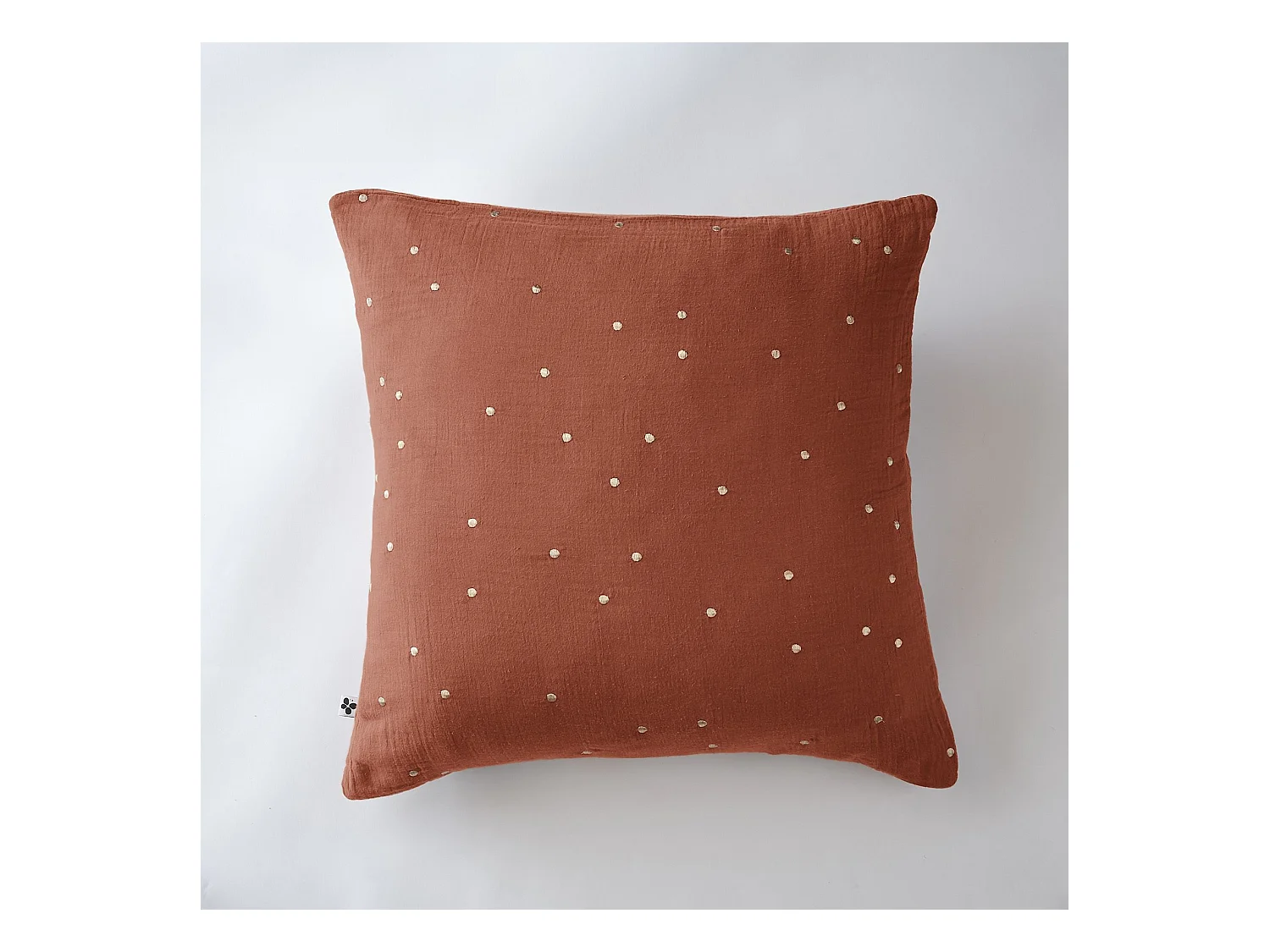 Taie d'oreiller 60 x 60 cm GAÏA CHIC Terracotta