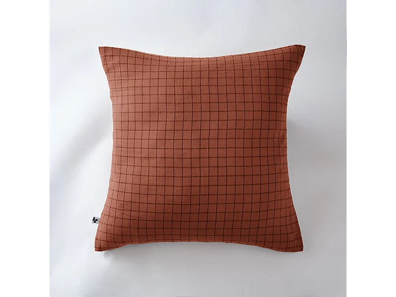 Taie d'oreiller 60 x 60 cm GAÏA MIX Terracotta